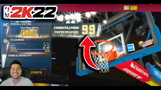 Final Method To Get To 99 Overall FAST in NBA 2K22 Current Gen!