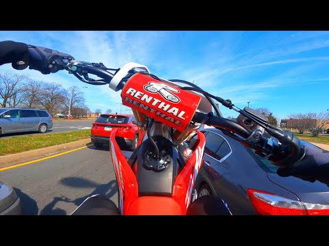FIRST STREET RIDE ON MY 2022 CRF450R!! *CHEST RIG POV*