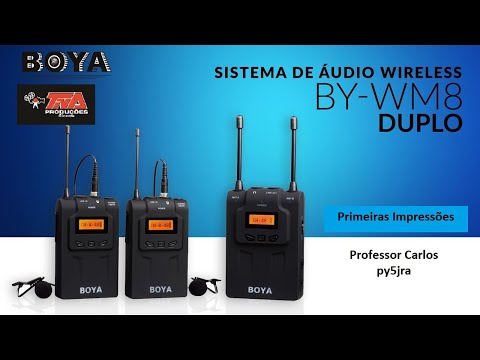BOYA BY-WM8 Pro-K2 dviejų kanalų bevieliai mikrofonai video