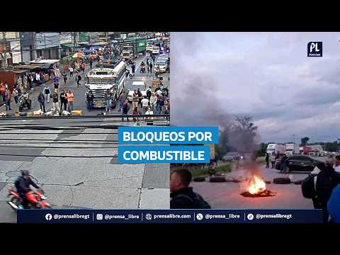 Bloqueos en Guatemala este 4 de septiembre afectan la capital y Santa Rosa