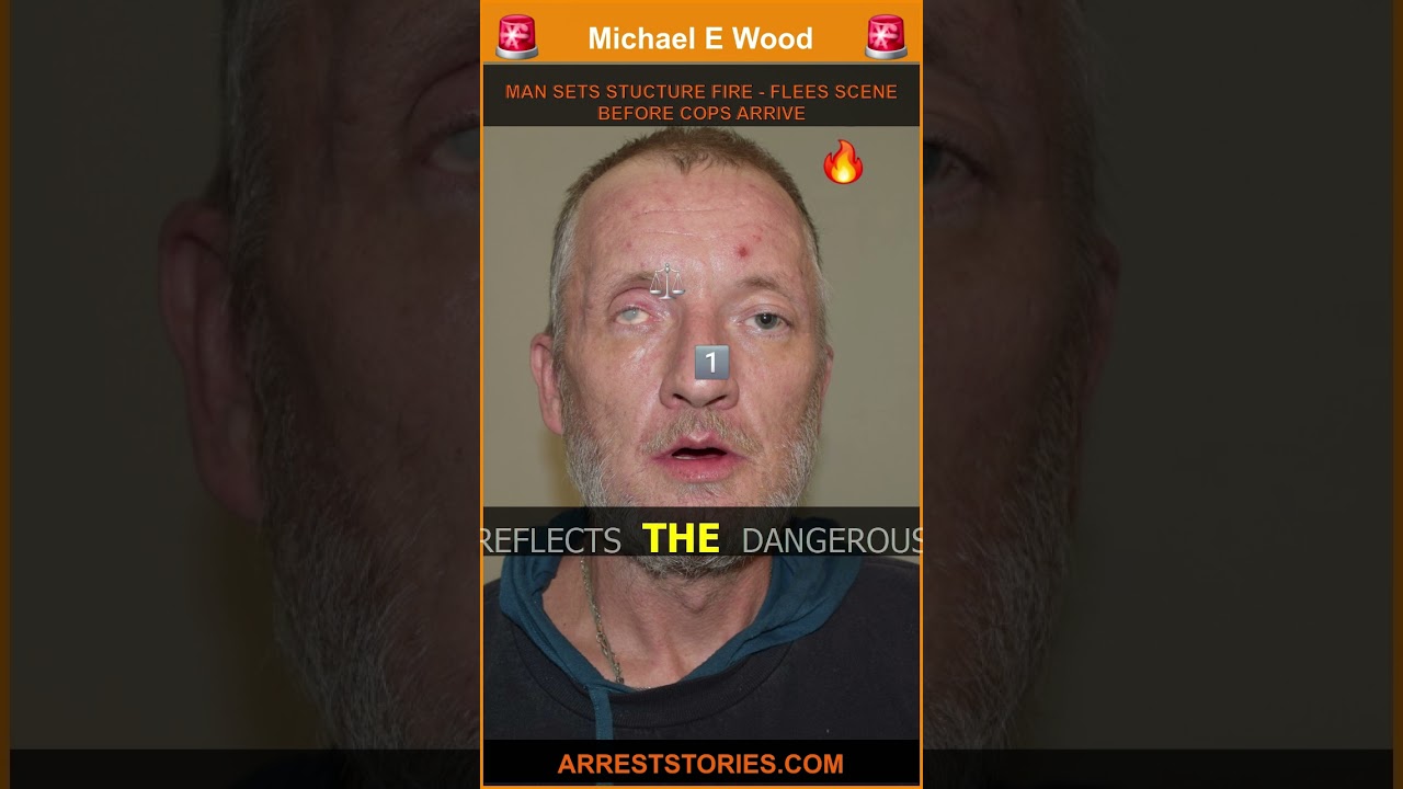 MAN SETS STUCTURE FIRE - FLEES SCENE BEFORE COPS ARRIVE