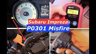 P0301 Misfire Code? DIY Fix! 2013, 2014 Subaru Impreza, Crosstrek, Outback - P0302, P0303, P0304