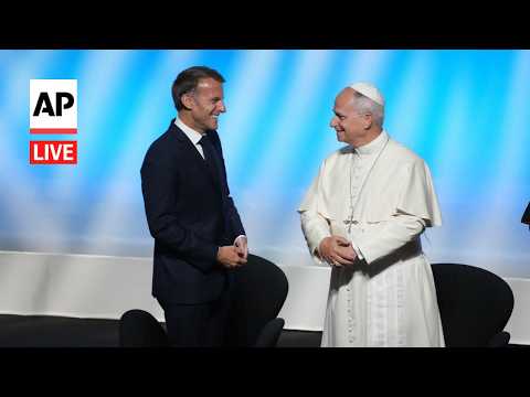 LIVE: Pope Leo XIV speaks on peace and unity in Europe during France visit