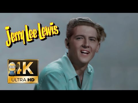 Jerry Lee Lewis - 🔥🔥🔥 Great Balls of Fire 🔥🔥🔥 (1957) AI 4K Colorized Enhanced