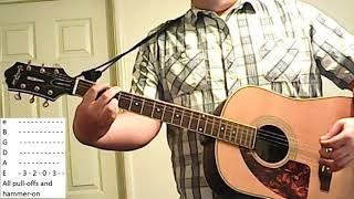 How to play &quot;Beginning in an Ending&quot; on guitar by Against Me! (properly)