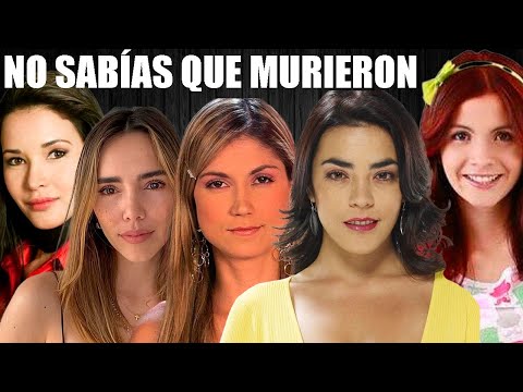 5 FAMOSAS COLOMBIANAS que MURIERON demasiado JÓVENES
