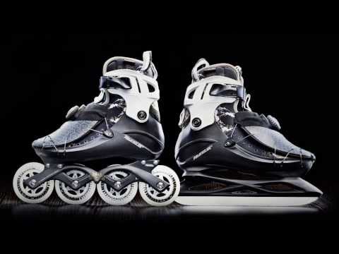 How to transform Powerslide Vi inline skates into Vi Ice skates