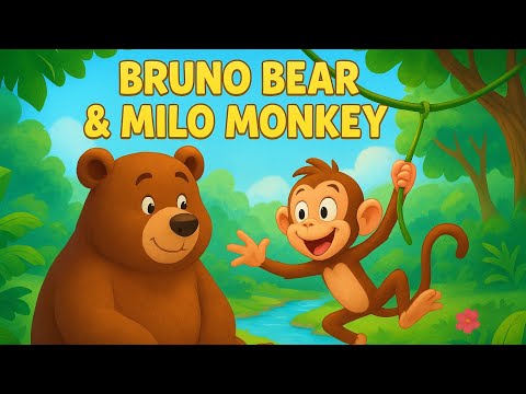 Bruno Bear & Milo Monkey: A Jungle Friendship Adventure 🌿🐻🐒
