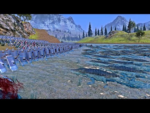 If 1,000 Crocodiles living in the moat attacked a Medieval Castle? - Ultimate Epic Battle Simulator