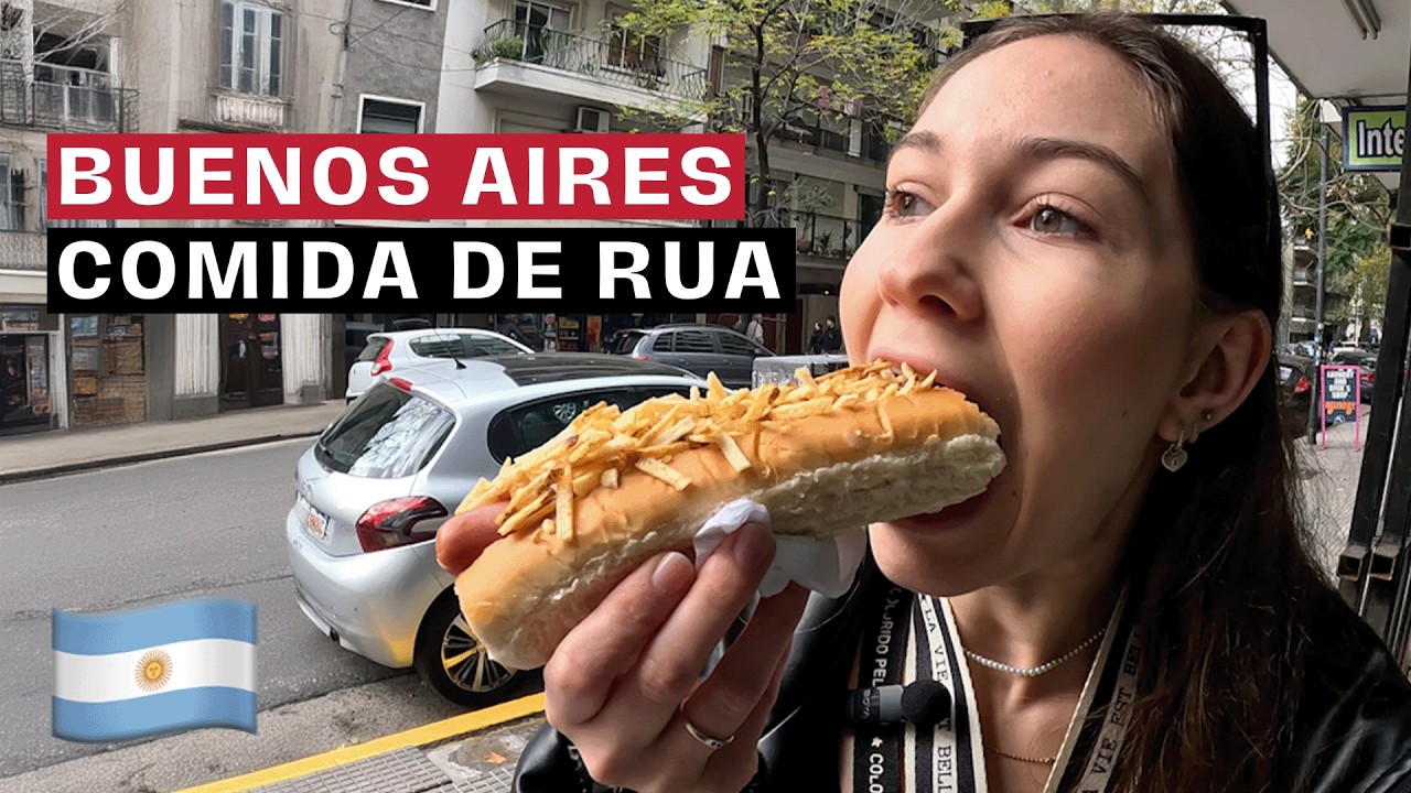 🇦🇷 Comidas de rua MUITO BARATAS em Buenos Aires, Argentina I Ep. 1
