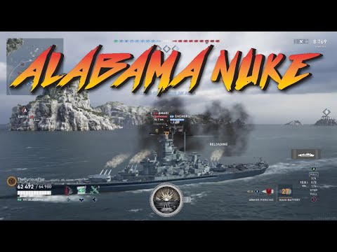 USS Alabama: Sniper | 60K Salvo | World of Warships Legends