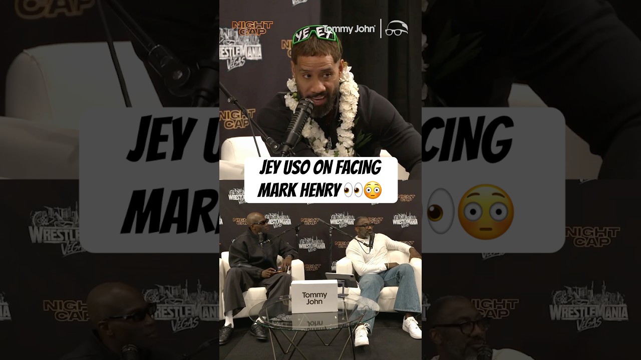 #JeyUso says Mark Henry is the strongest person he’s had to face in the ring😅 #Nightcap