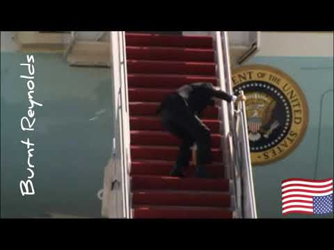 Biden FALLING Getting on Air Force One (BENNY HILL Theme) 3 19 21