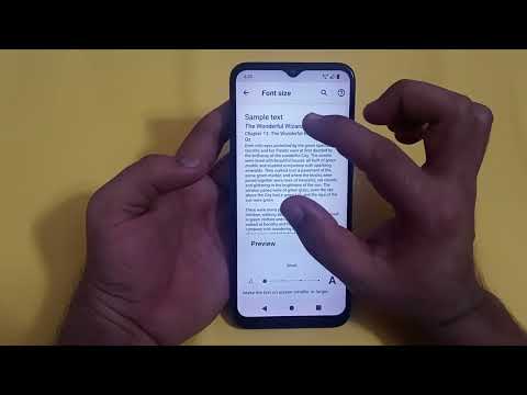 font size change Karen LG w30, how to change font size in LG w30