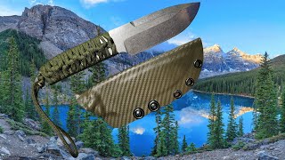 KA-BAR SNODY BIG BOSS CUSTOM KYDEX SHEATH UPGRADE! (OD GREEN CF) (@codrechowski_leather_and_tool)
