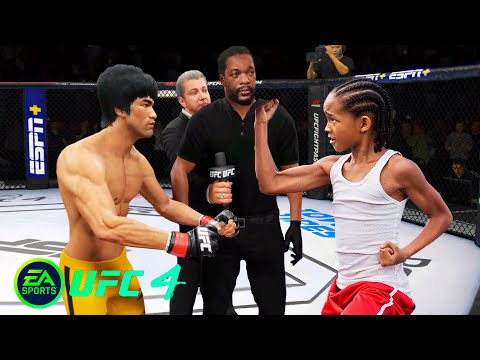 UFC4 Bruce Lee vs Karate Kid EA Sports UFC 4 PS5 Super Fight
