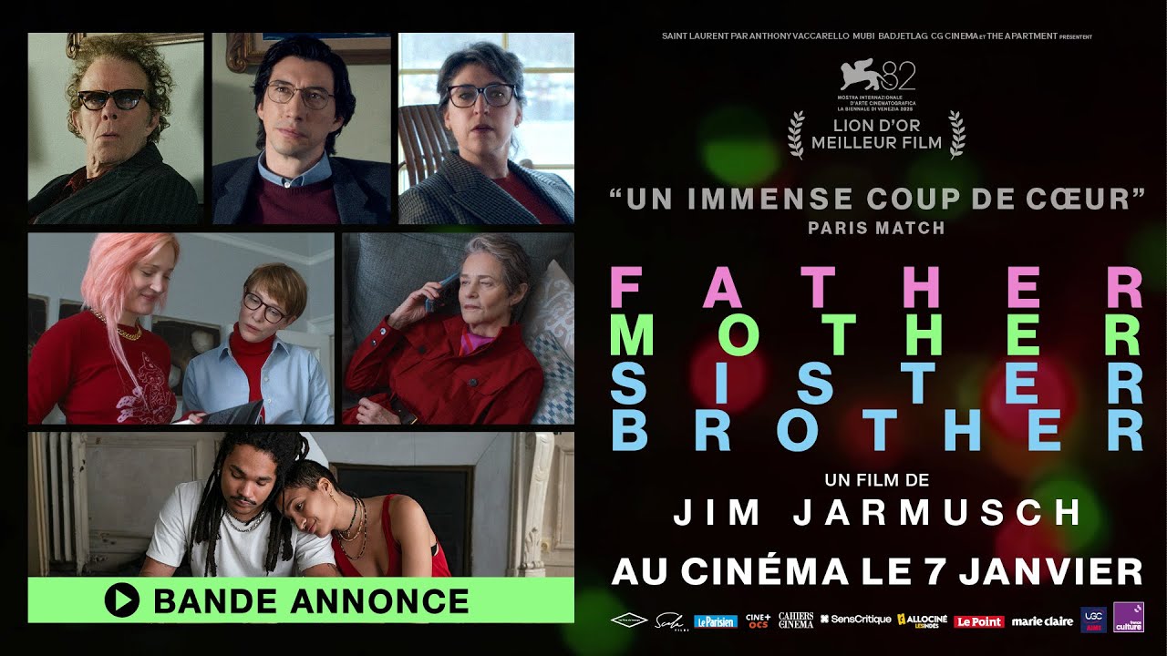 Miniature de la vidéo Bande-annonce officielle - FATHER MOTHER SISTER BROTHER de Jim Jarmusch (au cinéma le 7 janvier) du film Father Mother Sister Brother
