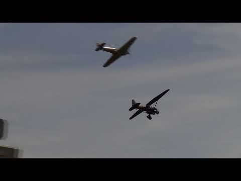 Westland Lysander, Sea Hurricane Mk. 1B & Spitfire Mk. Vc At Shuttleworth Military Pageant 2018