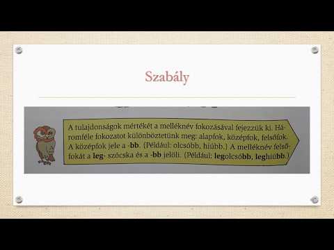 A melléknév fokozása