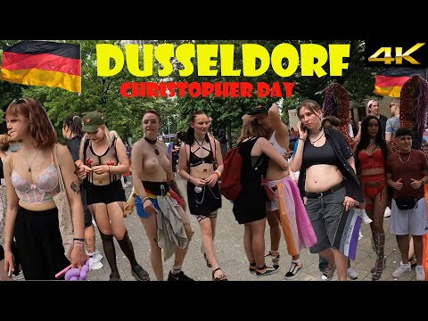 Germany, Dusseldorf Gay pride  2023, street party after parade- part-1