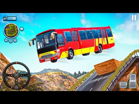 Impossible Bus Stunt Racing 2024 - Mega Ramp Driving Simulator 3D - Android Gameplay
