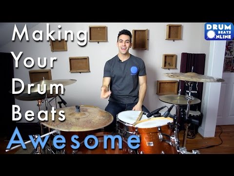 3 Tricks To Make Your Beats Awesome - Easy Beginner Drum Lesson | Drum Beats Online