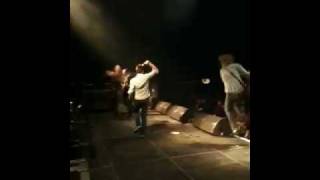 Unspoken Logic live on scene (backstage view)