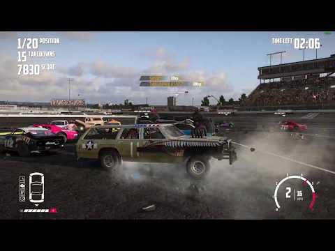 WE PLAY WRECKFEST on sim rigs. Demo Derby !! our first video