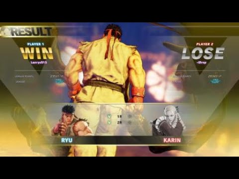 STREET FIGHTER V AE 3.5: Ryu vs Karin(iDrop) Ranked Match