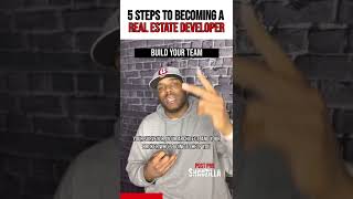 5 Steps To Becoming A Real Estate Developer‼️ #shorts