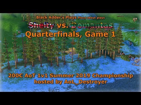 Summer 2019 Championship, QF - Shelty vs. Domantas, Game 1 - Age of Mythology: The Titans