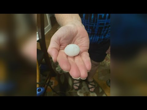 Central Iowa hit by afternoon hail storm Friday, more storms expected later on