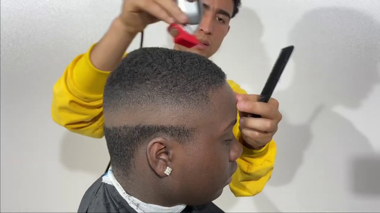 Corte AMERICANO Desvanecido Alto pasó a paso By [JC_Pro Barber] Degradado Alto en caballo Afro