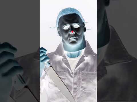 See Michael Myers ???? on your wall! (red dot illusion????)