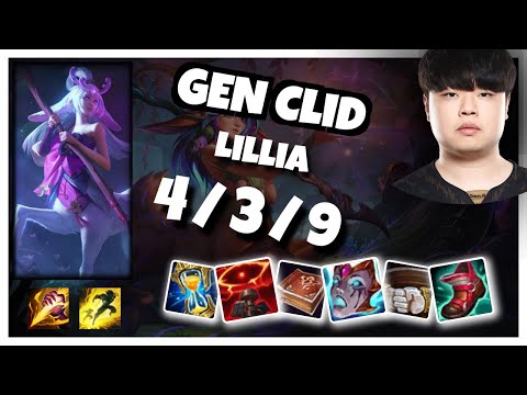 Lillia vs Nidalee GEN Clid JUNGLE (4/3/9) - v11.3