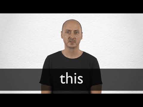 How to pronounce THIS in British English