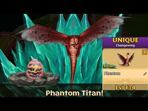 Phantom Max Level 134 Titan Mode - New Unique Changewing - Dragons: Rise of Berk