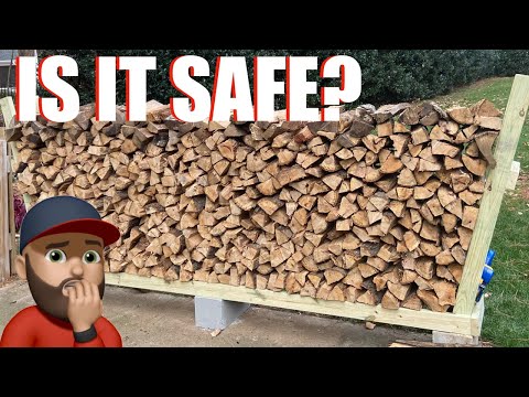 DIY Easy Firewood Rack | How to Season Firewood