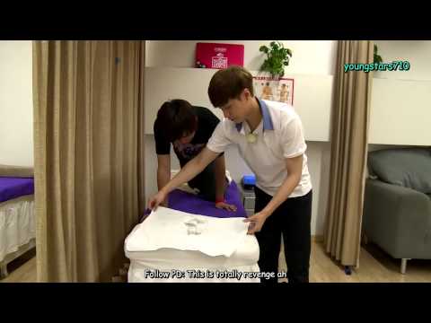 [ENGSUB] Lay gives his follow PD a massage - Go Fighting Ep 9 Unseen