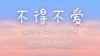 [lyrics/pinyin/engsub]《不得不爱》- Wilber Pan &amp; 弦子 [bu de bu ai]