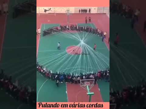 Pulando corda - várias cordas ao mesmo tempo  #pularcorda