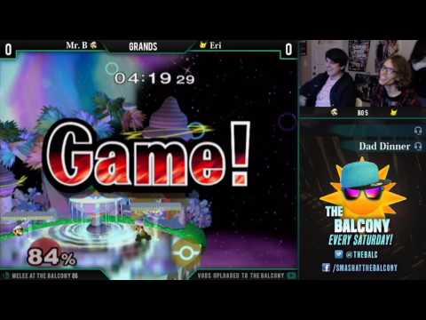 Melee @ the Balcony 86 - Grands ft. Eri (Pikachu) VS Mr. B (Luigi)