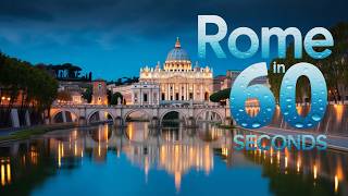 Rome in one Minute 🇮🇹 | Best Places to Visit | Top Things to Do in Rome Italy | The Travel Guardian