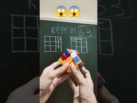 The VIRAL 2x63 Moves of Rubik'sCube - cube solve magic trick #shorts#rubikscube