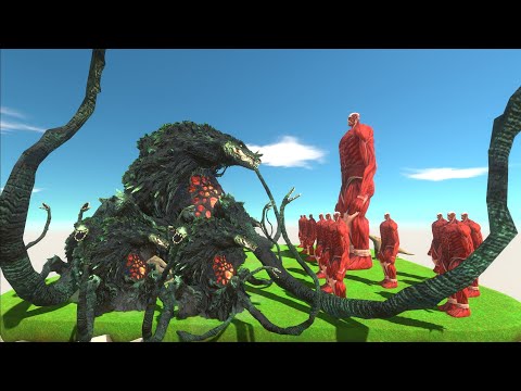 EPIC MONSTER WAR! BIOLLANTE 🔥 VS COLOSSAL TITAN 💥 ANIMAL REVOLT BATTLE SIMULATOR
