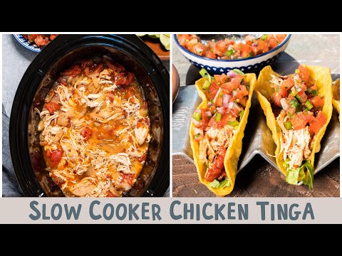 🌟 Crockpot Chicken Tinga for Tacos, Bowls, and More 🌟
