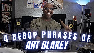 4 Essential Art Blakey Bebop Phrases for Drum Set YOU SHOULD KNOW!!