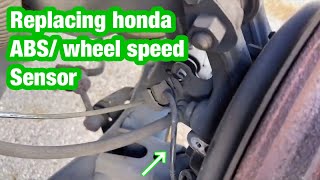 How to change your rear wheel speed sensor on a honda civic