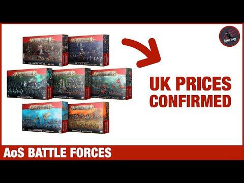 PRICES CONFIRMED FOR AGE OF SIGMAR BATTLE FORCES - Plus New Warcry & Blood Bowl Sets