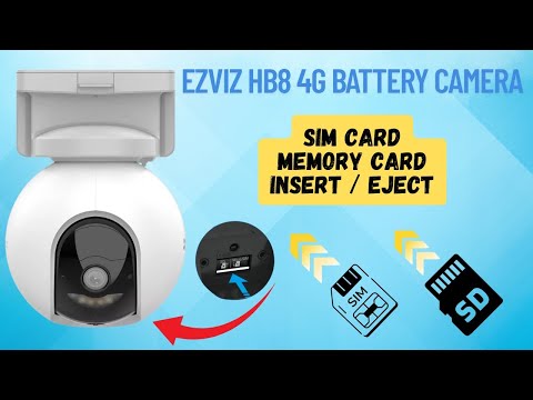 How to Install SIM & Micro SD Card in Ezviz HB8 4G Outdoor Battery Camera | Step-by-Step Tutorial